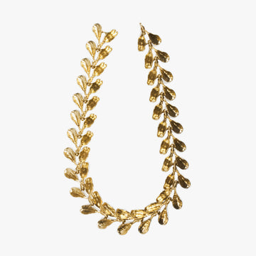 Dyad Link Necklace - Yellow Bronze | Kirsten Muenster Jewelry