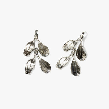 Dyad Two Tier Earrings - Silver | Kirsten Muenster Jewelry