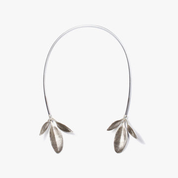 Leaves Neck Cuff - Silver | Kirsten Muenster Jewelry