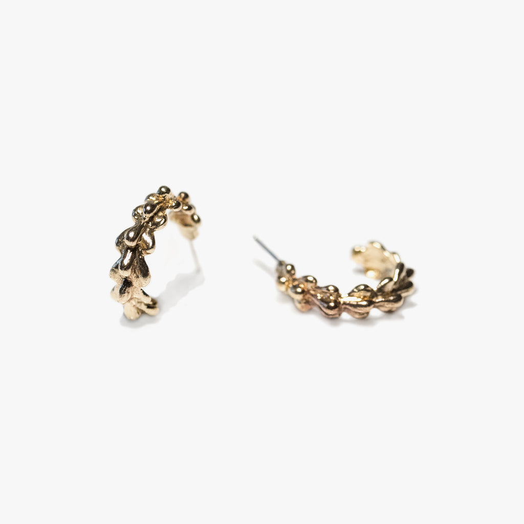 Willow Hoop Earrings - Yellow Bronze | Kirsten Muenster Jewelry