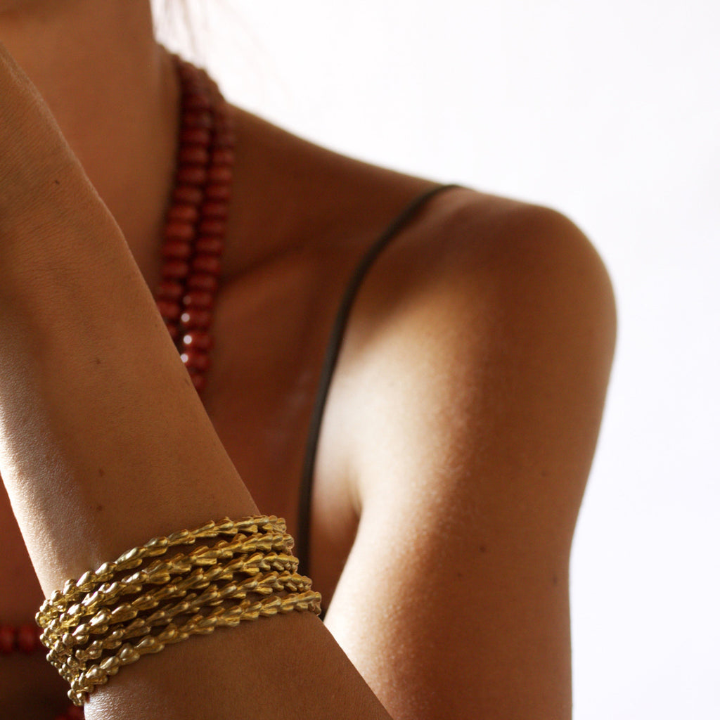 Willow Bangle - Brass | Kirsten Muenster Jewelry